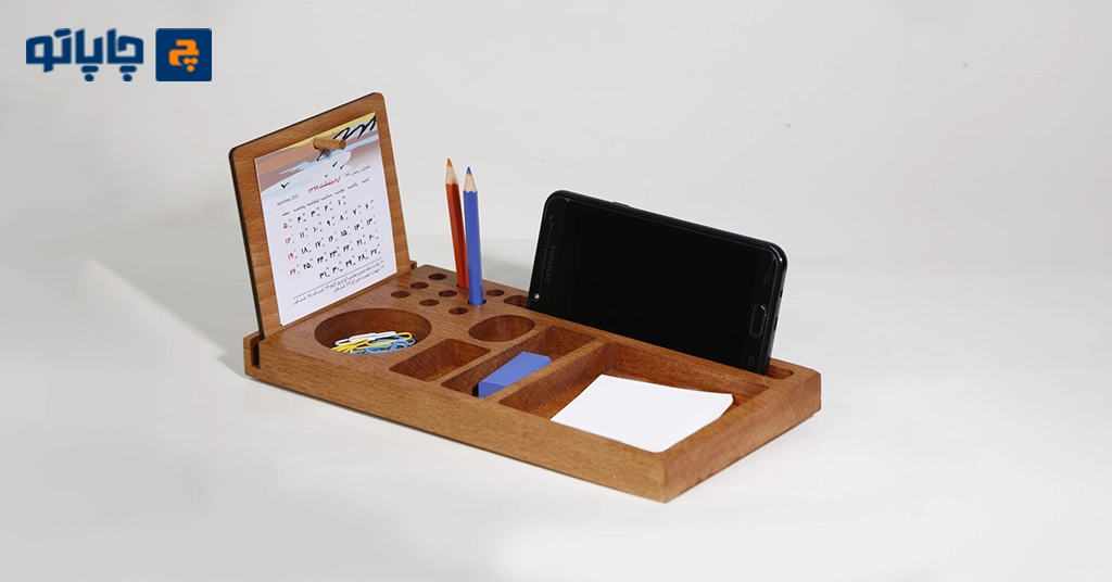 چاپ لوگو روی ست رومیزی اداری بعنوان هدایای تبلیغاتی برای نمایشگاه